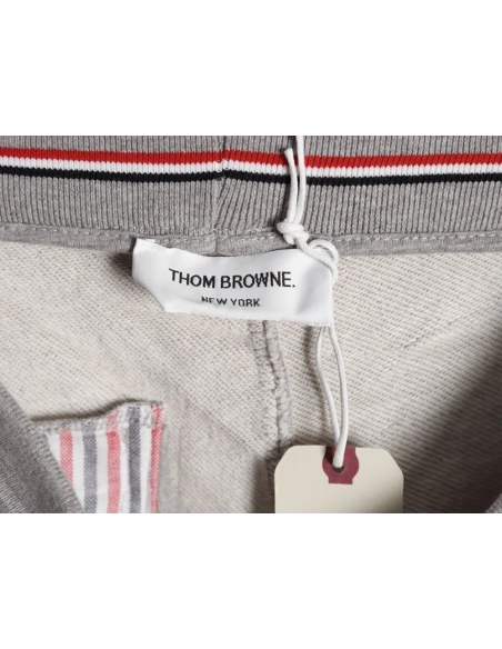 Thom Browne classic yarn-dyed raised-leg sweatpants,Thom Browne