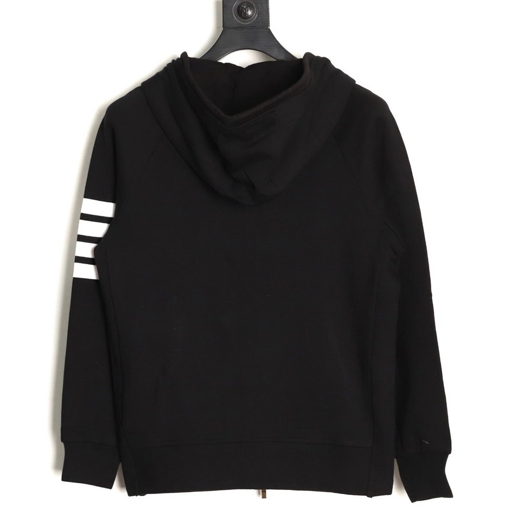 Thom Browne classic yarn-dyed zip-up jacket,Thom Browne