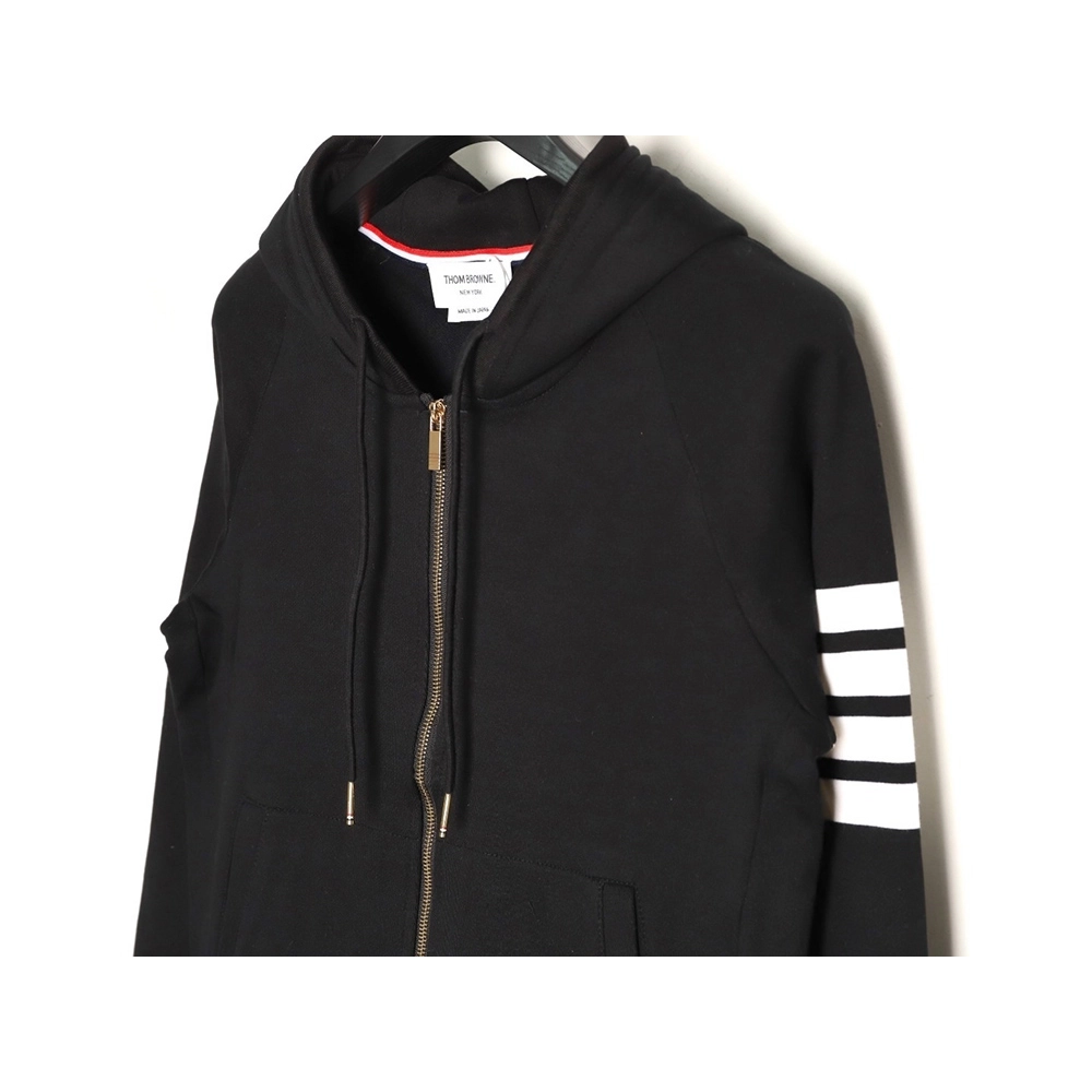 Thom Browne classic yarn-dyed zip-up jacket,Thom Browne