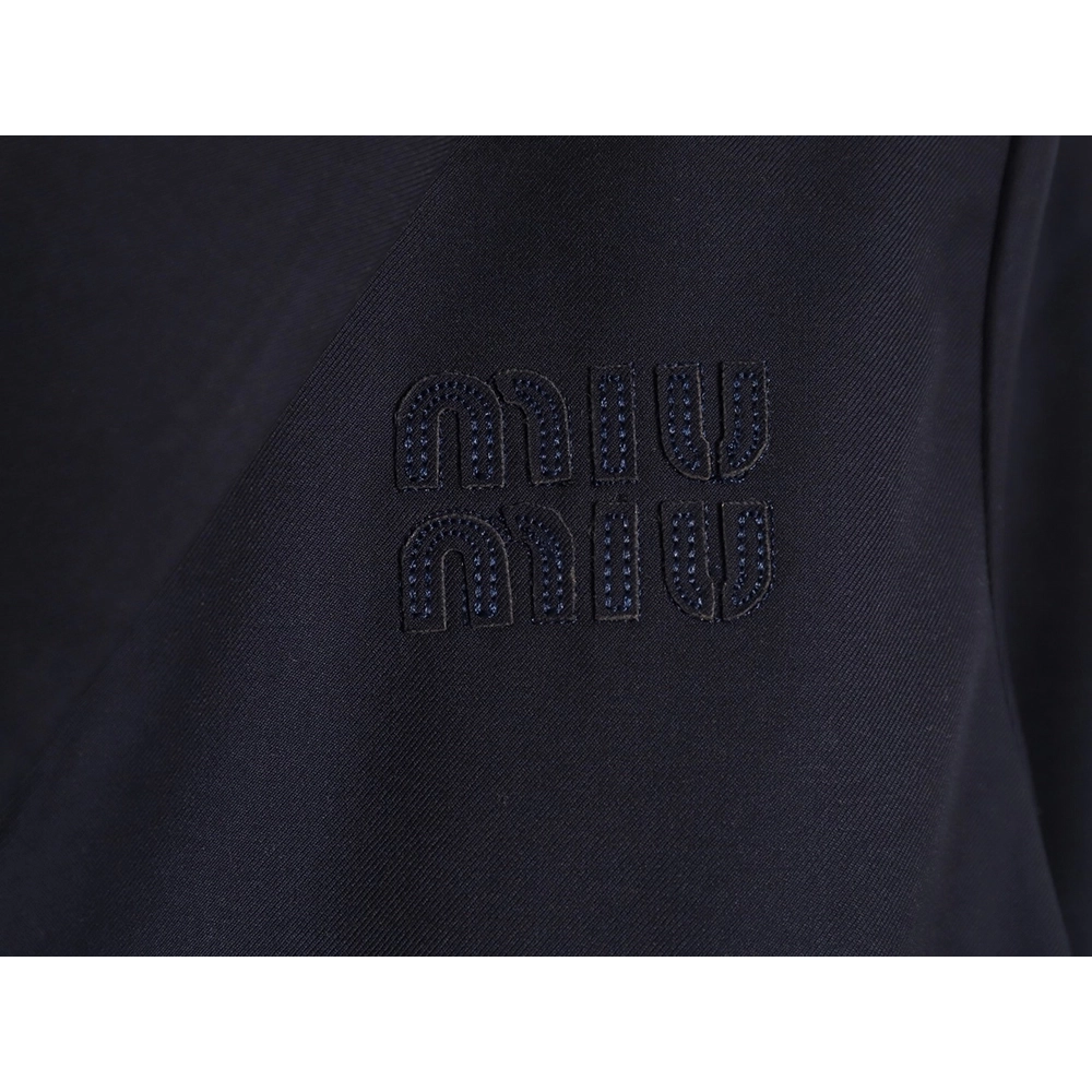 Miu Miu checked patchwork sleeve wool blazer,Miu Miu