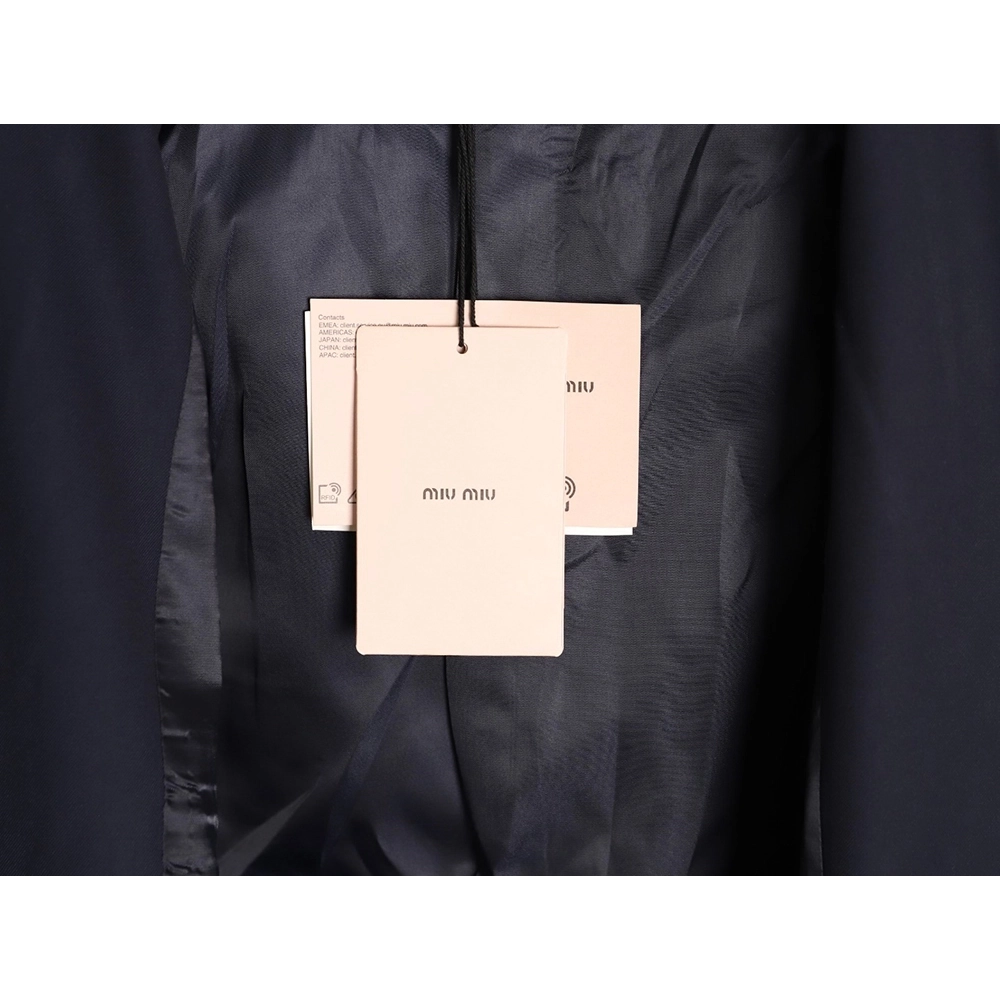 Miu Miu checked patchwork sleeve wool blazer,Miu Miu