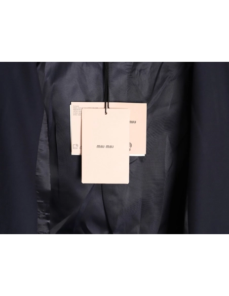 Miu Miu checked patchwork sleeve wool blazer,Miu Miu