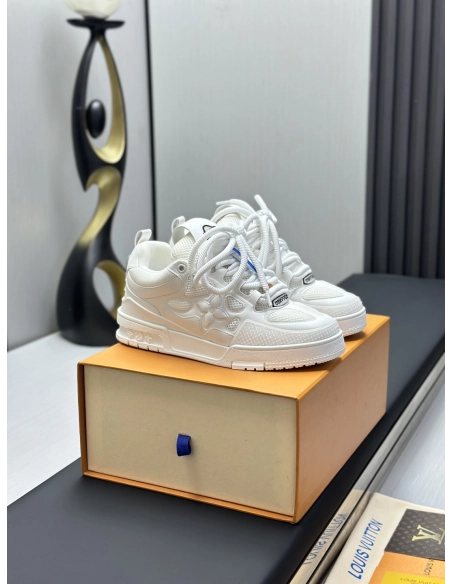 Louis Vuitton LV Skate Sneakers white Black with black back