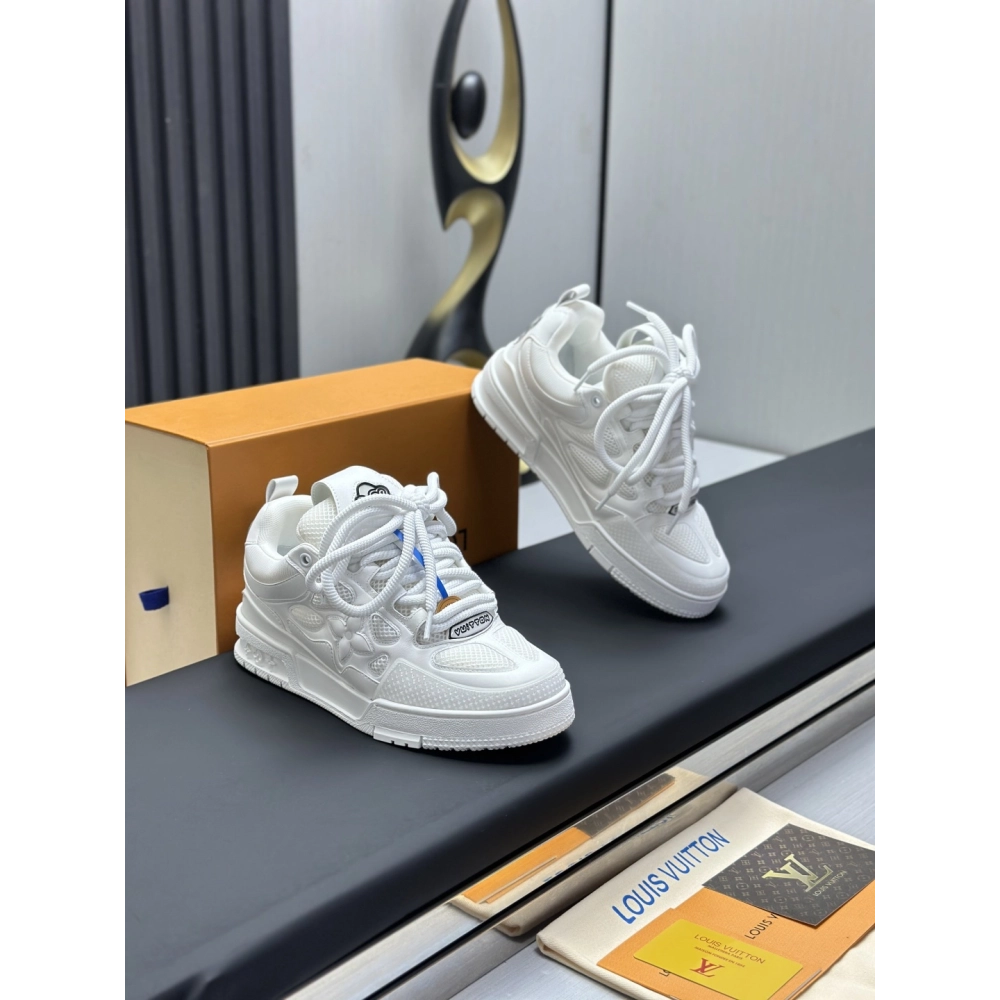 Louis Vuitton LV Skate Sneakers white Black with black back
