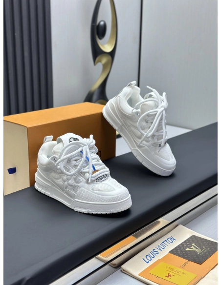 Louis Vuitton LV Skate Sneakers white Black with black back