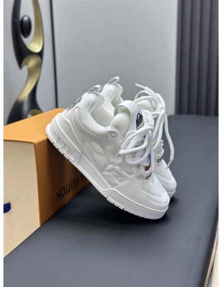 Louis Vuitton LV Skate Sneakers white Black with black back