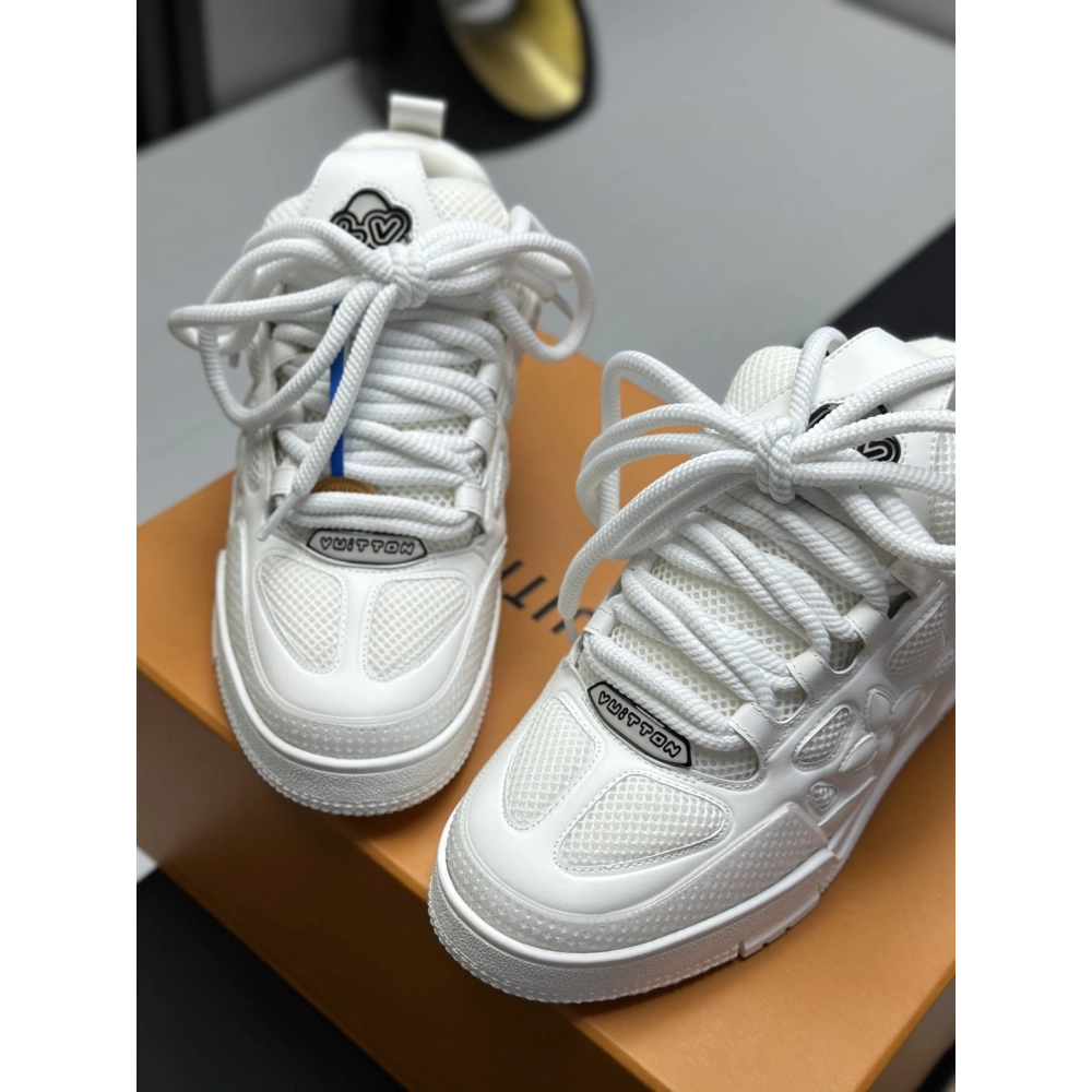 Louis Vuitton LV Skate Sneakers white Black with black back