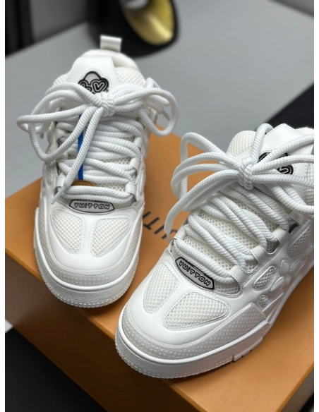 Louis Vuitton LV Skate Sneakers white Black with black back
