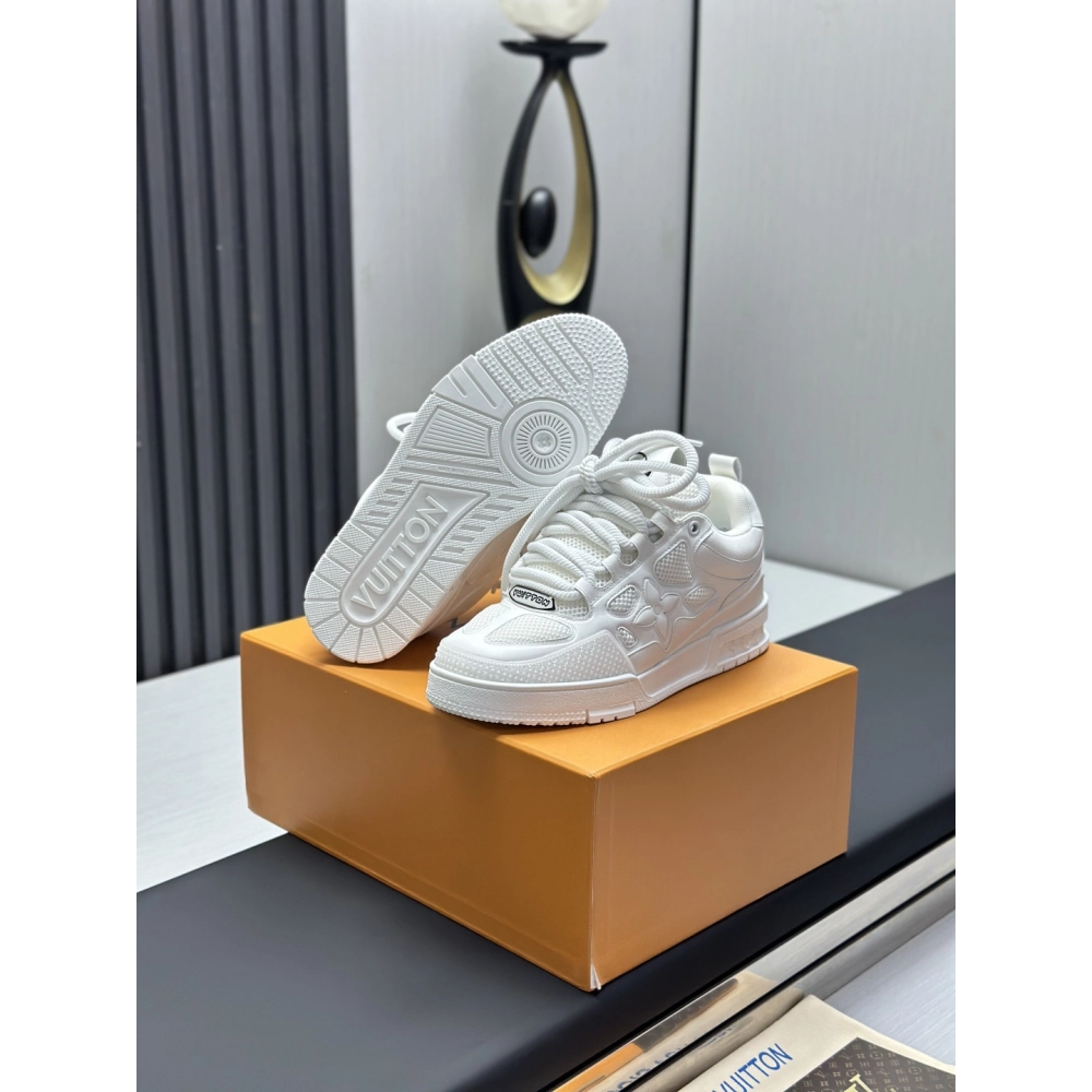 Louis Vuitton LV Skate Sneakers white Black with black back