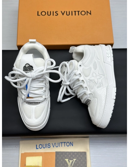 Louis Vuitton LV Skate Sneakers white Black with black back