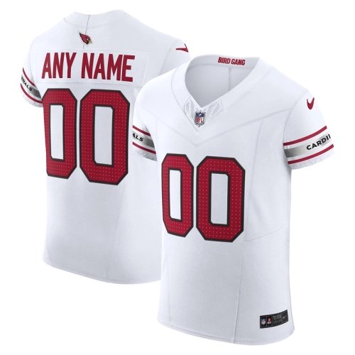 Mens Arizona Cardinals White Vapor F.U.S.E. Elite Custom Jersey